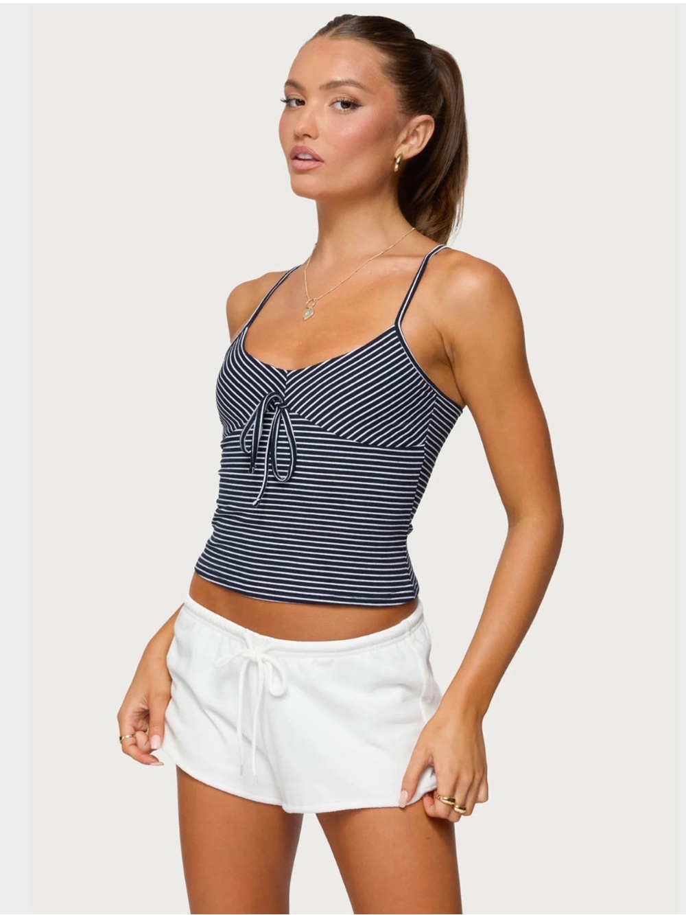 Tova Striped Scoop Tank Top